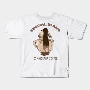 horror coffee Kids T-Shirt